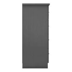 Nevada Grey 5 Drawer Low Wardrobe -Cheap Bed Store nevada grey 5 drawer low wardrobe p76777 125096 zoom
