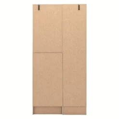 Nevada Grey Gloss/Light Oak Effect Veneer Vanity 1 Door Wardrobe -Cheap Bed Store nevada grey gloss light oak effect veneer vanity 1 door wardrobe p80443 158100 zoom