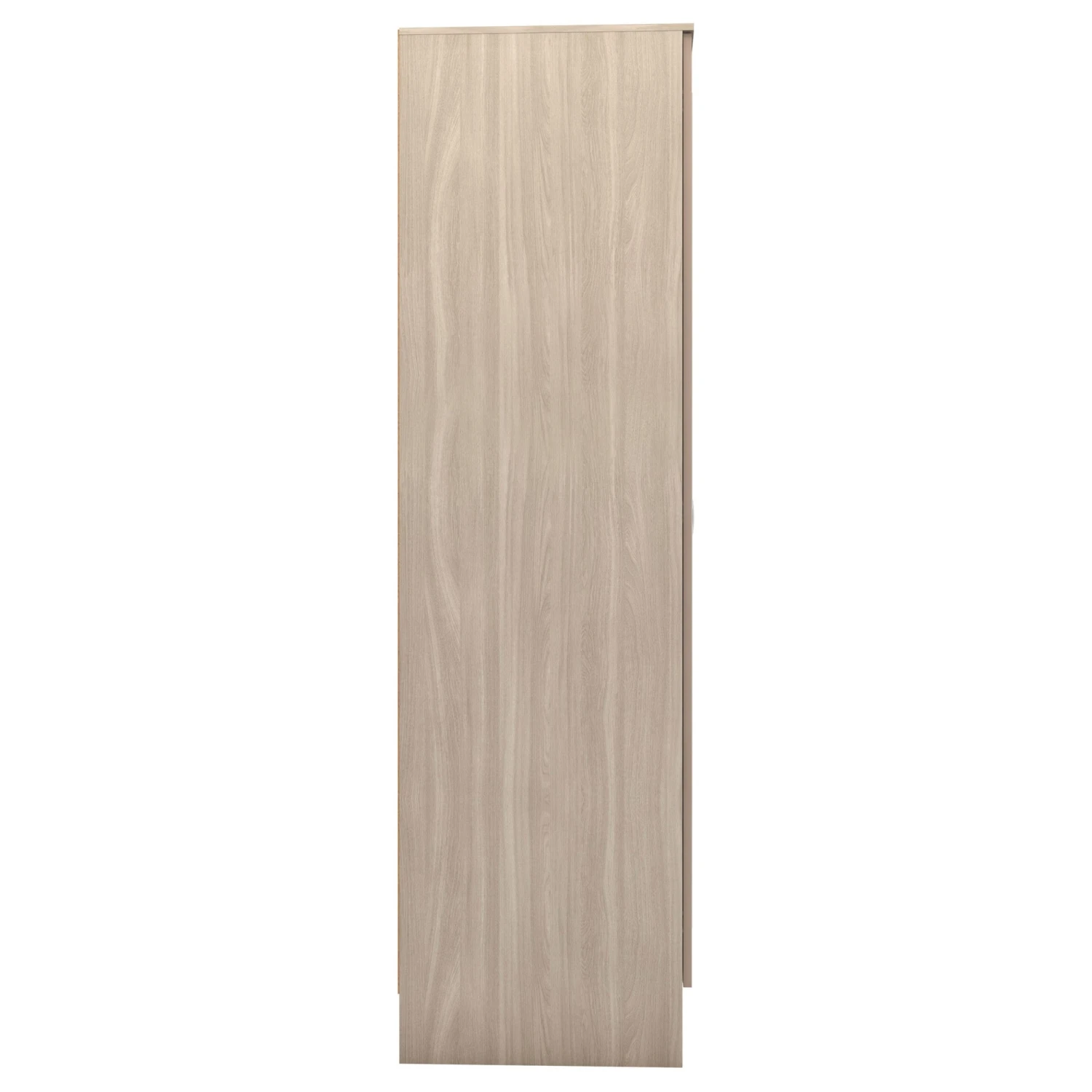 Nevada Oyster Gloss/Light Oak Effect Veneer Mirrored Open Shelf Wardrobe 8 Nevada Oyster Gloss/Light Oak Effect Veneer Mirrored Open Shelf Wardrobe - Image 6