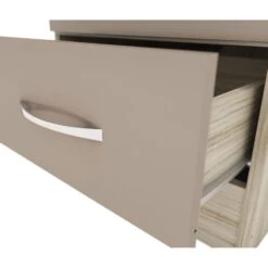 Nevada Oyster Gloss & Light Oak Veneer 1 Door 1 Drawer Wardrobe -Cheap Bed Store nevada oyster gloss light oak veneer 1 door 1 drawer wardrobe p80330 157529 zoom