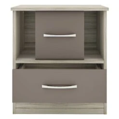 Nevada Oyster Gloss Sliding Door Bedside -Cheap Bed Store nevada oyster gloss sliding door bedside p76607 124207 zoom