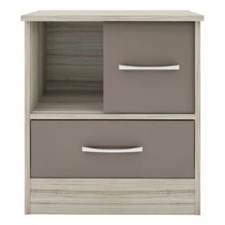 Nevada Oyster Gloss Sliding Door Bedside -Cheap Bed Store nevada oyster gloss sliding door bedside p76607 124208 zoom