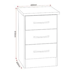 Nevada Rustic Oak 3 Drawer Bedside -Cheap Bed Store nevada rustic oak 3 drawer bedside p76467 123078 zoom