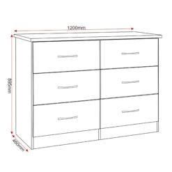 Nevada Rustic Oak 6 Drawer Chest -Cheap Bed Store nevada rustic oak 6 drawer chest p76783 125152 zoom