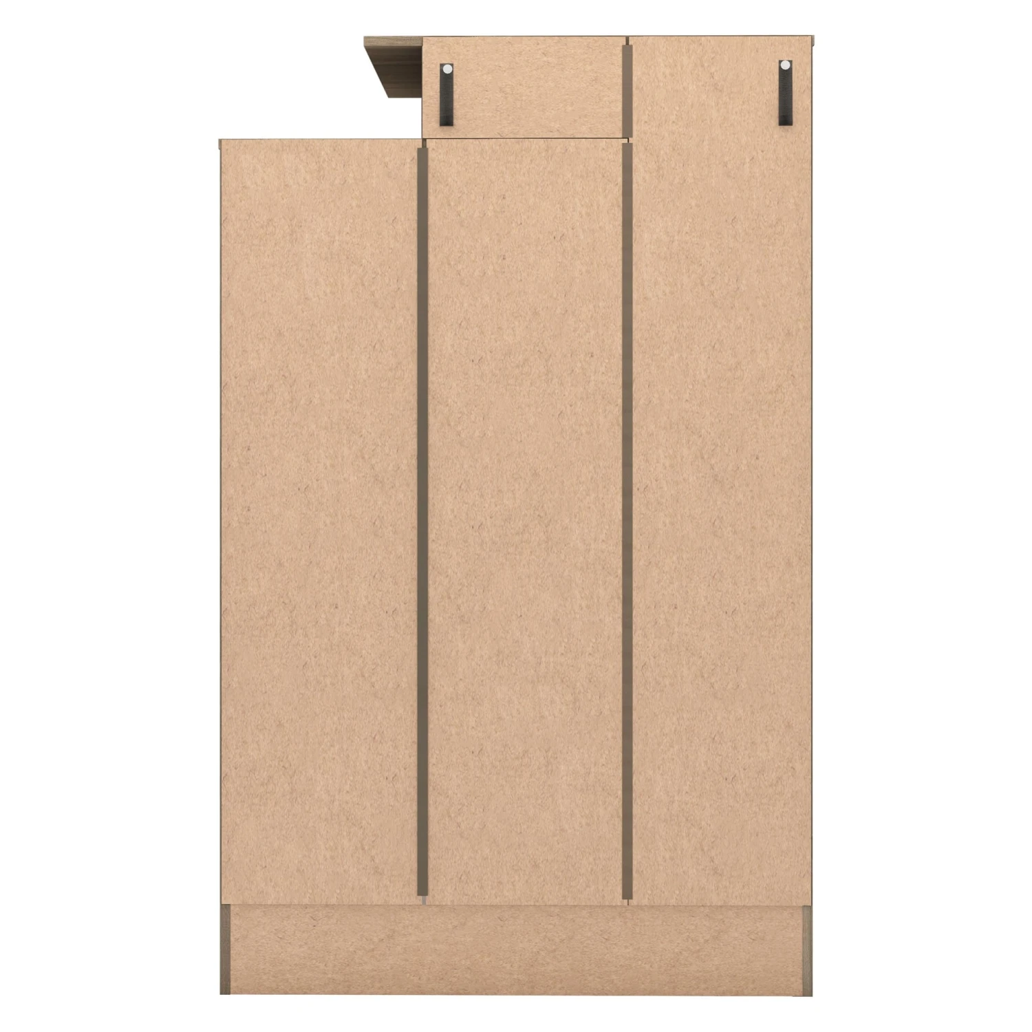 Nevada Rustic Oak Effect Petite Open Shelf Wardrobe 8 Nevada Rustic Oak Effect Petite Open Shelf Wardrobe - Image 7