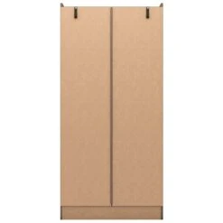 Nevada Rustic Oak Mirrored 2 Door 1 Drawer Wardrobe -Cheap Bed Store nevada rustic oak mirrored 2 door 1 drawer wardrobe p76712 124442 zoom