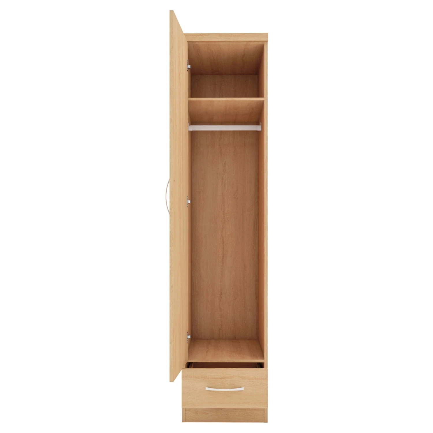 Nevada Sonoma Oak Effect 1 Door 1 Drawer Wardrobe 4 Nevada Sonoma Oak Effect 1 Door 1 Drawer Wardrobe - Image 2