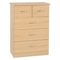 Nevada Sonoma Oak Effect 3+2 Drawer Chest