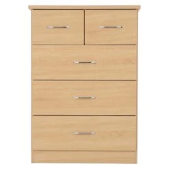 Nevada Sonoma Oak Effect 3+2 Drawer Chest -Cheap Bed Store nevada sonoma oak effect 3 2 drawer chest p80337 157570 zoom