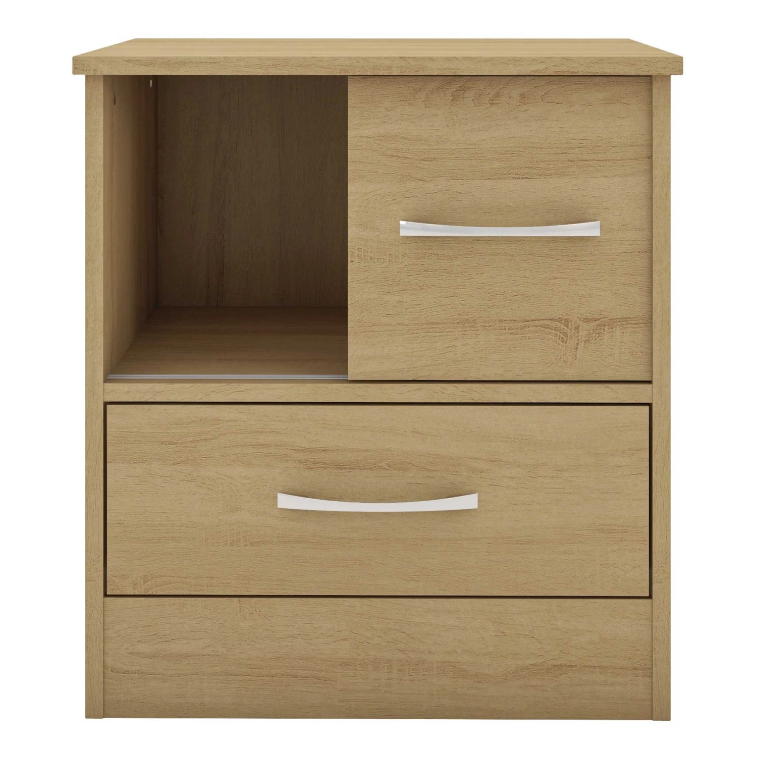 Nevada Sonoma Oak Effect Sliding Door Bedside 4 Nevada Sonoma Oak Effect Sliding Door Bedside - Image 2