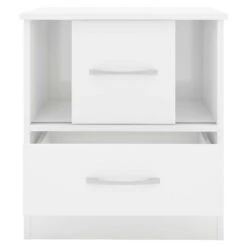 Nevada White Gloss Sliding Door Bedside -Cheap Bed Store nevada white gloss sliding door bedside p76604 124183 zoom