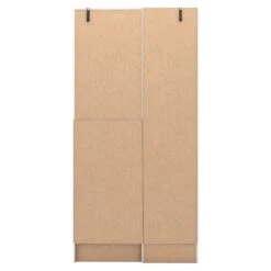 Nevada White Gloss Vanity 1 Door Wardrobe -Cheap Bed Store nevada white gloss vanity 1 door wardrobe p80321 157479 zoom