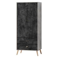 Nordic 2 Door 2 Drawer Wardrobe
