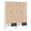 Nordic 4 Door 4 Drawer Wardrobe -Cheap Bed Store nordic 4 door 4 drawer wardrobe p76571 123985 zoom