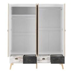 Nordic 4 Door 4 Drawer Wardrobe -Cheap Bed Store nordic 4 door 4 drawer wardrobe p76571 123987 zoom