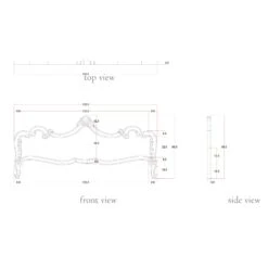 Ornate French Style White Bed -Cheap Bed Store ornate french style white bed p71800 108816 zoom