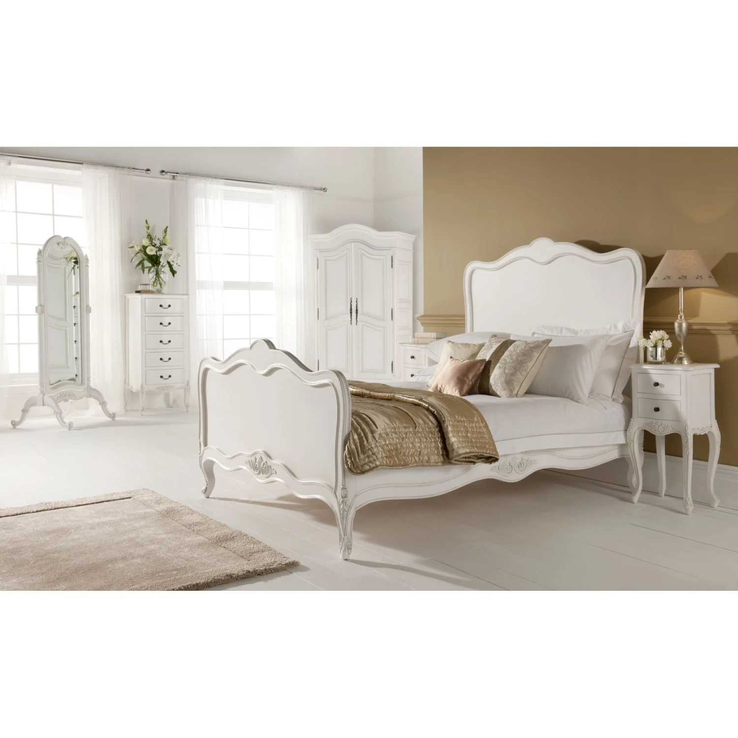 Paris Antique French Style Bedside 4 Paris Antique French Style Bedside - Image 2