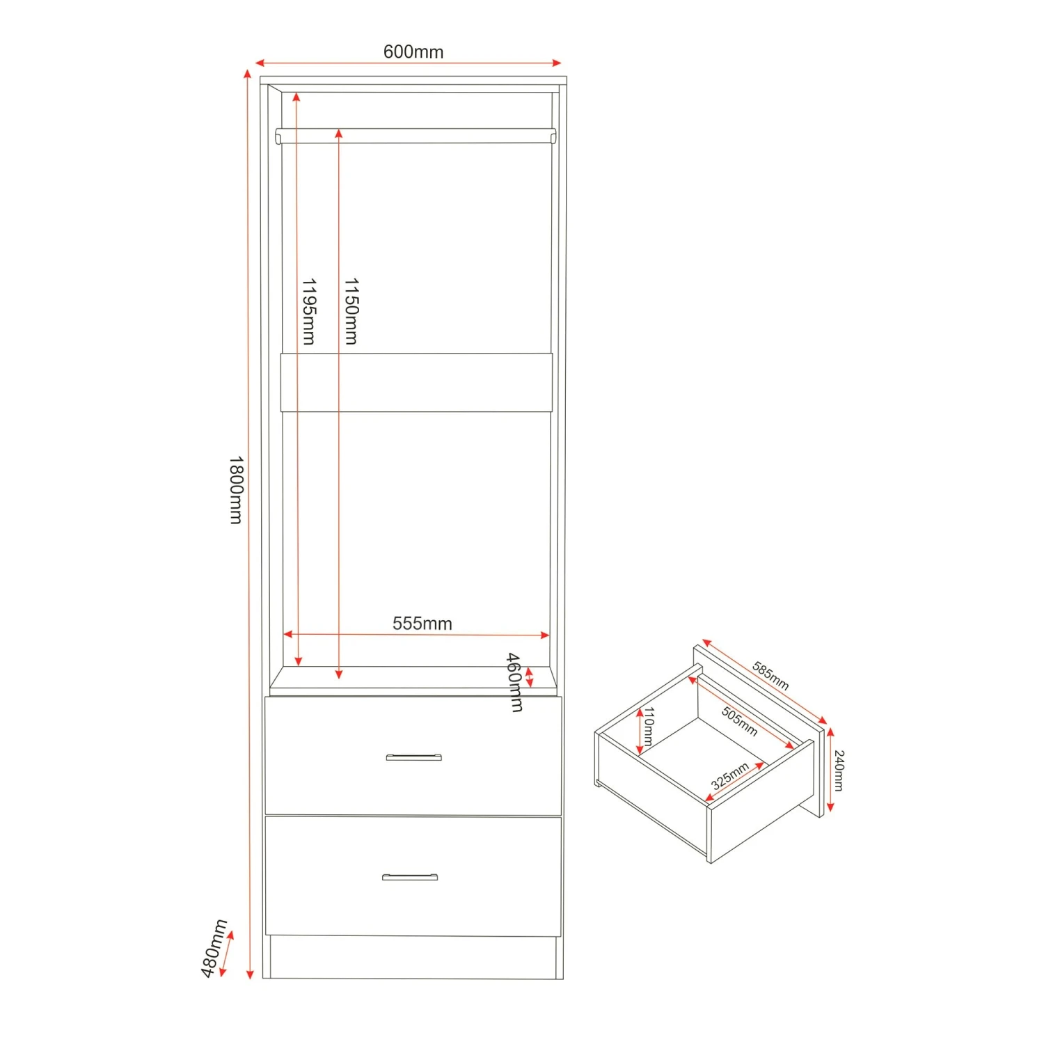 Polar Bedroom Set - White 8 Polar Bedroom Set - White - Image 6