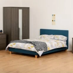 Prado Petrol Blue Fabric Bed -Cheap Bed Store prado petrol blue fabric bed p76555 136021 zoom