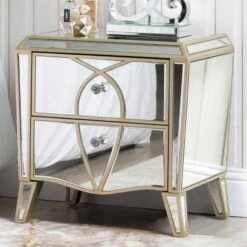 Pristina 2 Drawer Mirrored Cabinet -Cheap Bed Store pristina 2 drawer mirrored cabinet p81374 163870 zoom
