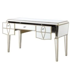 Pristina Mirror Champagne 3 Drawer Dressing Table -Cheap Bed Store pristina mirror champagne 3 drawer dressing table p80772 159487 zoom