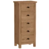 Ranston Oak 5 Drawer Narrow Chest 2 Ranston Oak 5 Drawer Narrow Chest -Cheap Bed Store ranston oak 5 drawer narrow chest p56465 116482 zoom