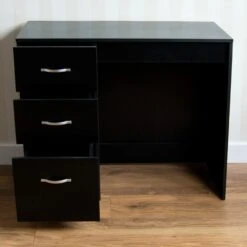 Riano Black 3 Drawer Dressing Table -Cheap Bed Store riano black 3 drawer dressing table p53856 71247 zoom