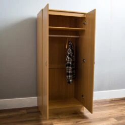 Riano Pine 2 Door Wardrobe -Cheap Bed Store riano pine 2 door wardrobe p53656 70056 zoom