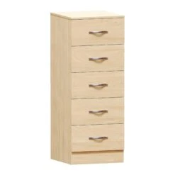 Riano Pine 5 Drawer Narrow Chest