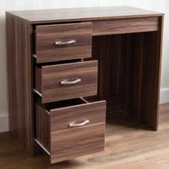 Riano Walnut 3 Drawer Dressing Table 10 Riano Walnut 3 Drawer Dressing Table -Cheap Bed Store riano walnut 3 drawer dressing table p53858 71271 zoom
