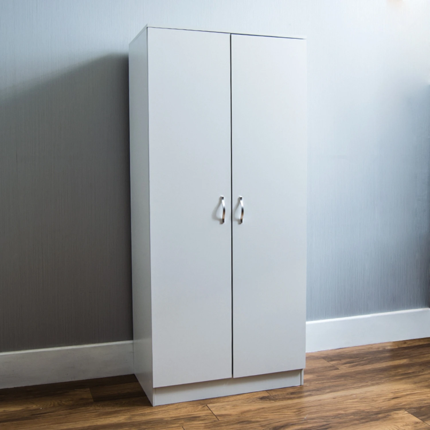 Riano White 2 Door Wardrobe 3 Riano White 2 Door Wardrobe