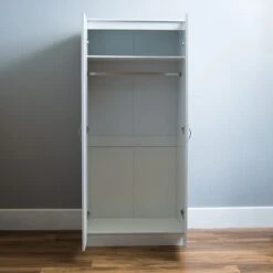 Riano White 2 Door Wardrobe 14 Riano White 2 Door Wardrobe -Cheap Bed Store riano white 2 door wardrobe p53682 70155 zoom
