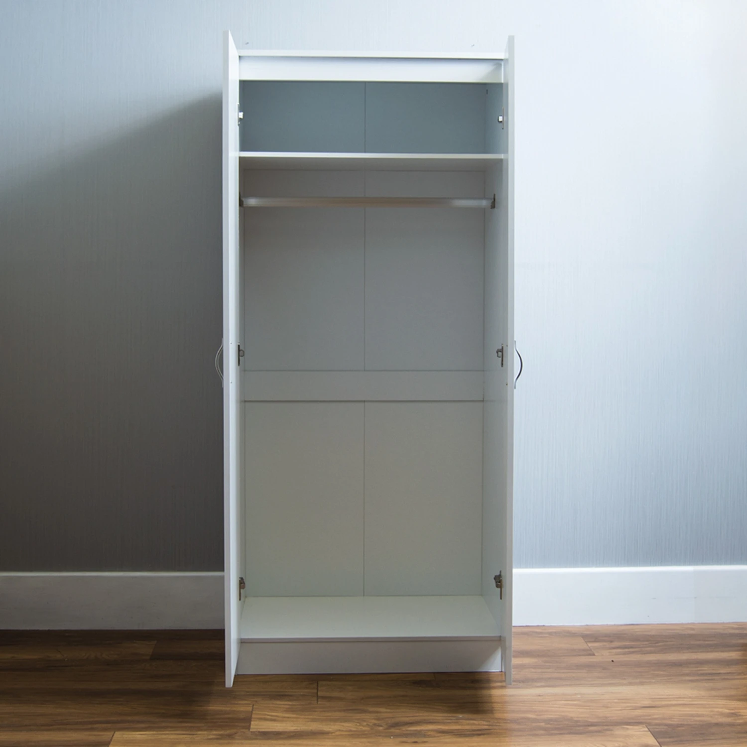 Riano White 2 Door Wardrobe 7 Riano White 2 Door Wardrobe - Image 5