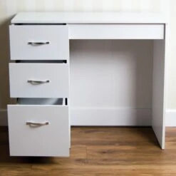 Riano White 3 Drawer Dressing Table -Cheap Bed Store riano white 3 drawer dressing table p53859 143722 zoom