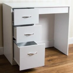 Riano White 3 Drawer Dressing Table -Cheap Bed Store riano white 3 drawer dressing table p53859 143724 zoom