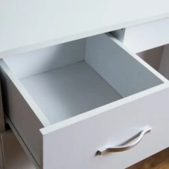 Riano White 3 Drawer Dressing Table -Cheap Bed Store riano white 3 drawer dressing table p53859 143725 zoom