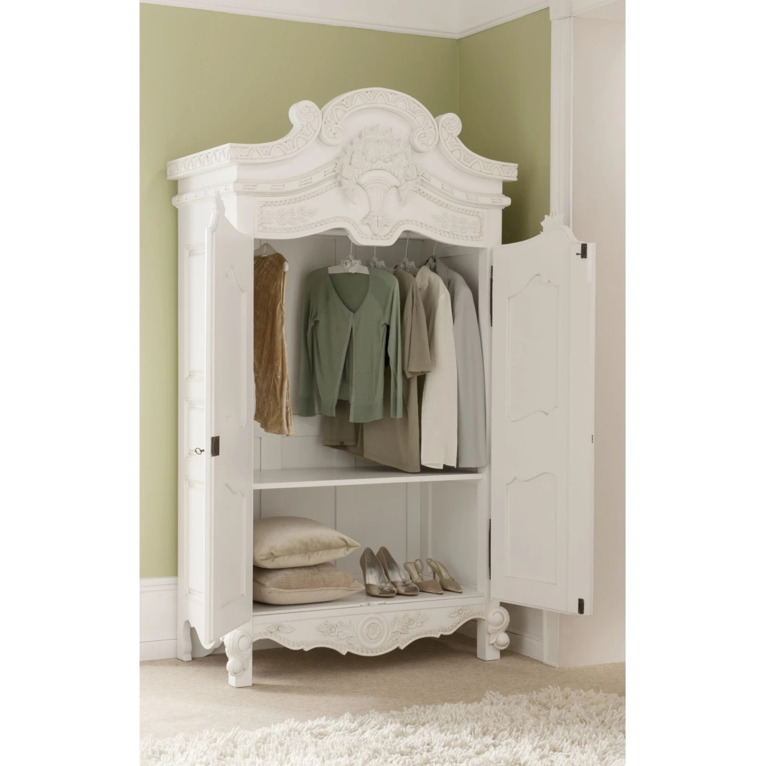 Rococo Antique French Style Wardrobe 5 Rococo Antique French Style Wardrobe - Image 3