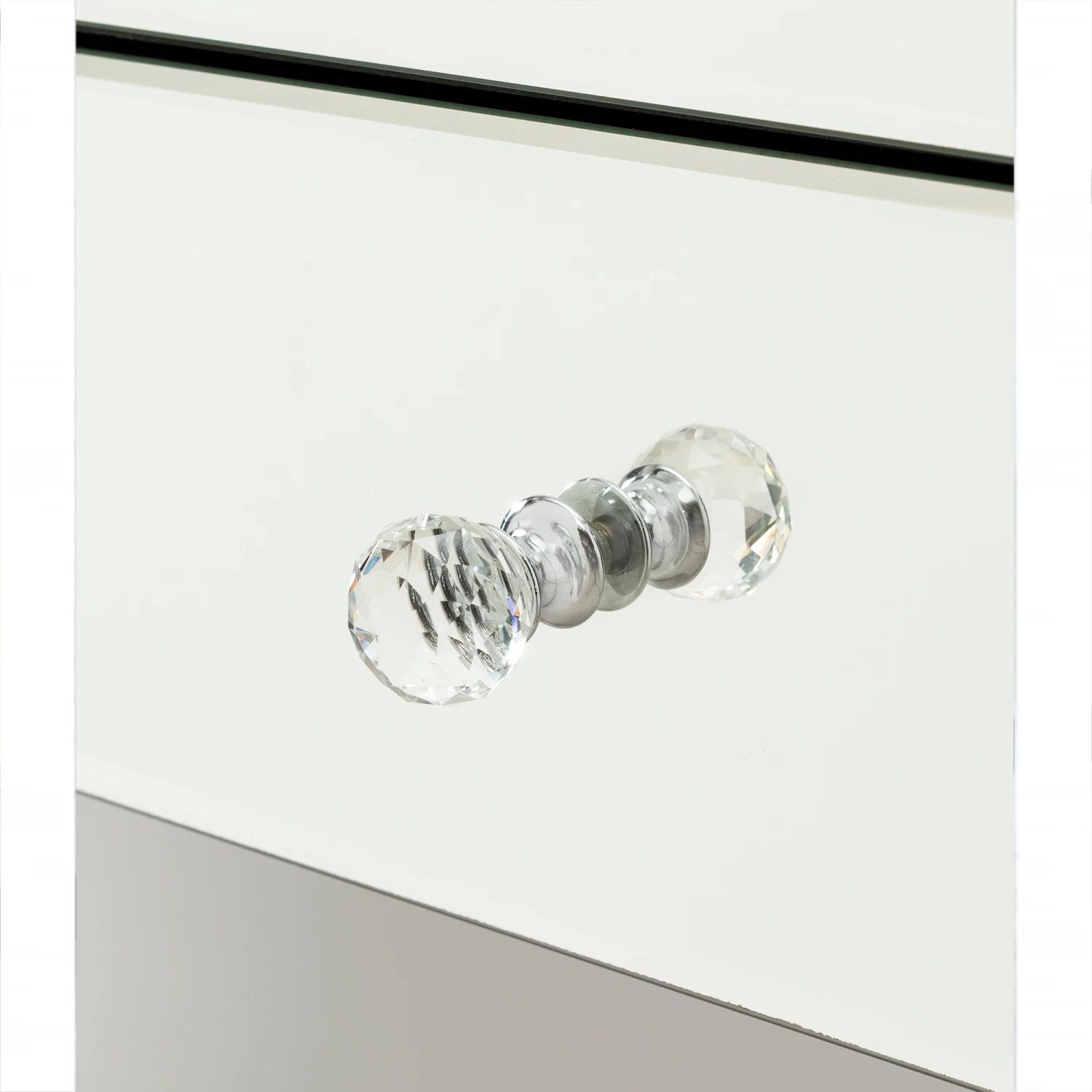 Romano Crystal Mirrored Chest 3 Drawer 4 Romano Crystal Mirrored Chest 3 Drawer - Image 2