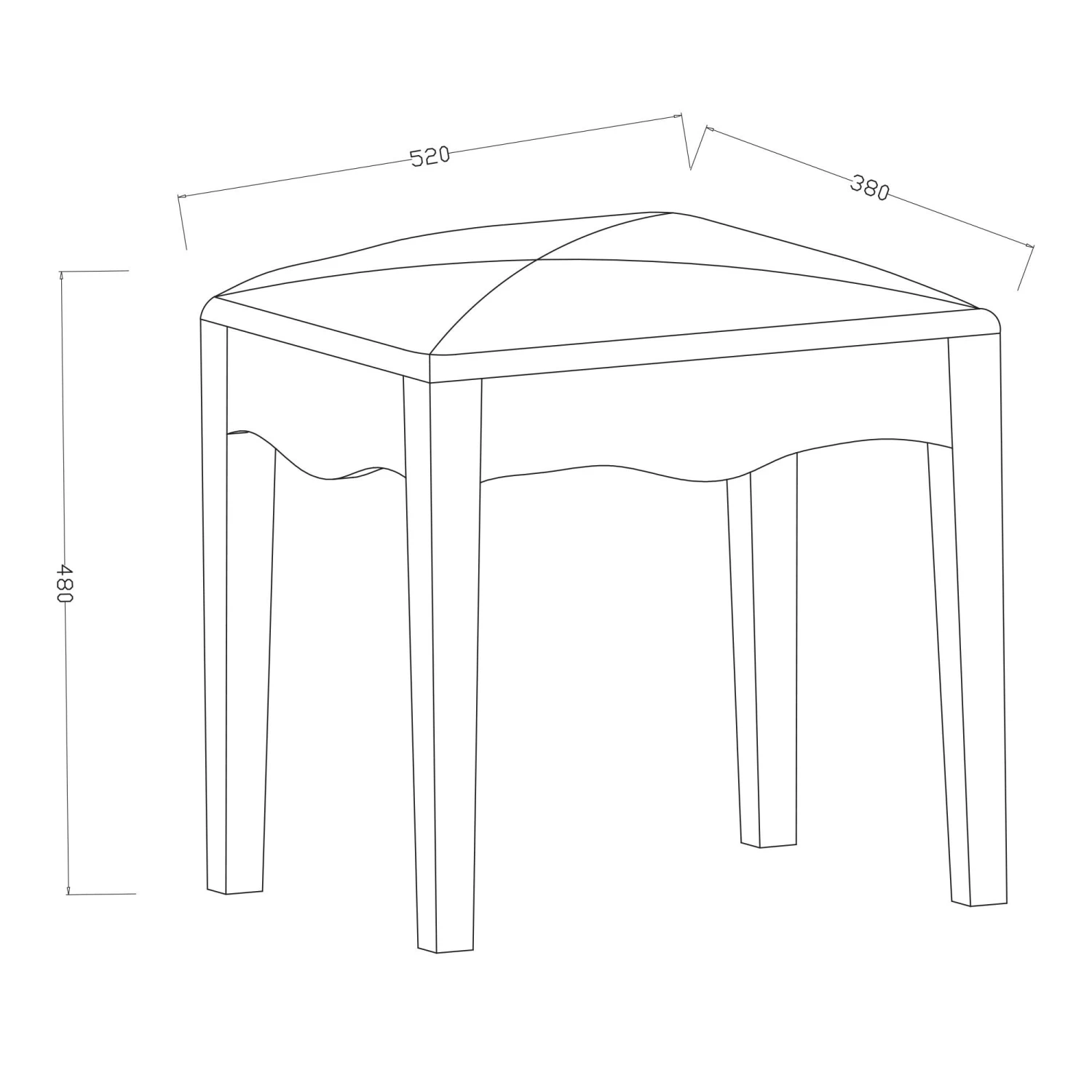 Romano Crystal Mirrored Dressing Table And Mirrored Stool 5 Romano Crystal Mirrored Dressing Table And Mirrored Stool - Image 3