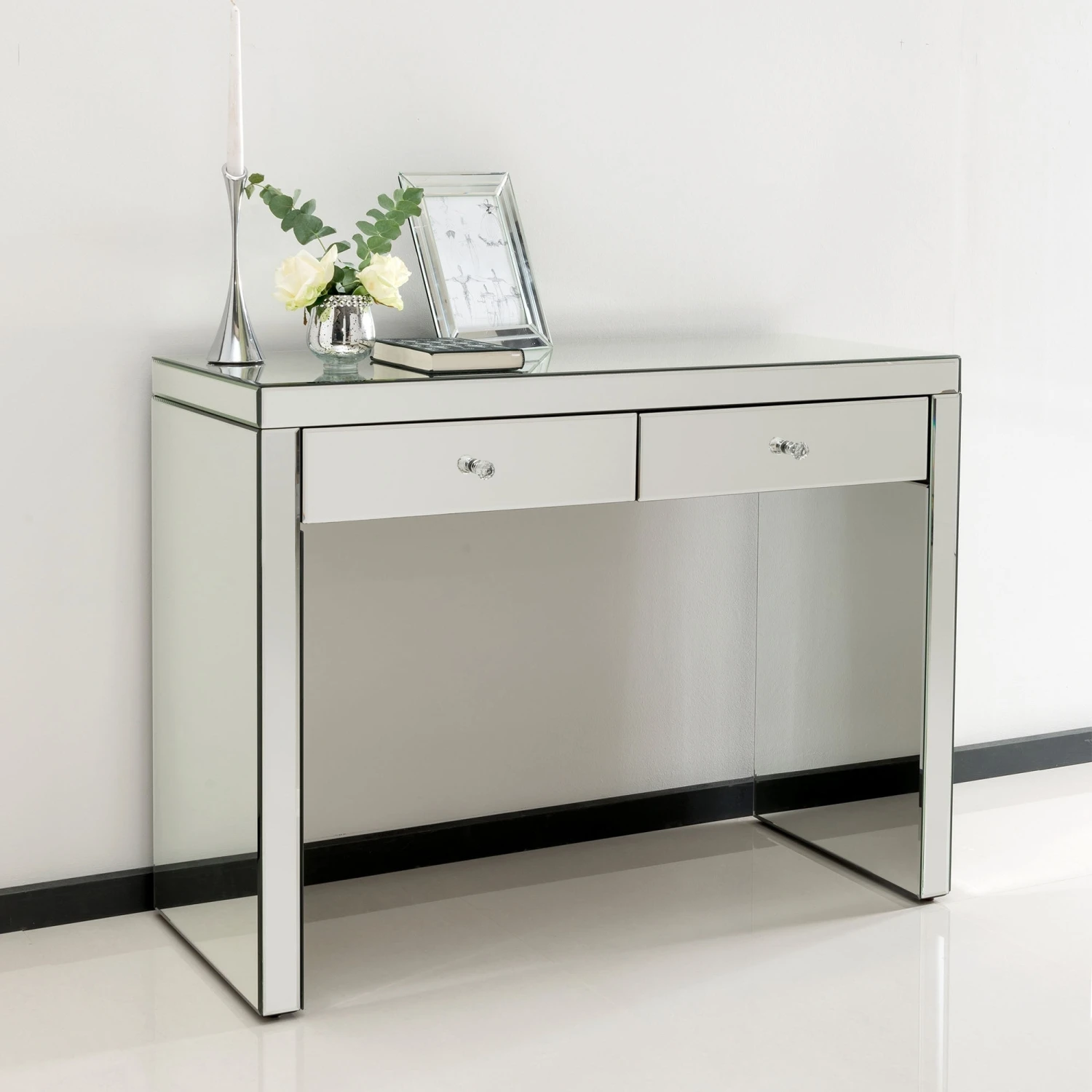 Romano Crystal Mirrored Dressing Table 3 Romano Crystal Mirrored Dressing Table