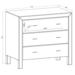 Romano Mirrored Chest 3 Drawer -Cheap Bed Store romano mirrored chest 3 drawer p2076 107105 zoom