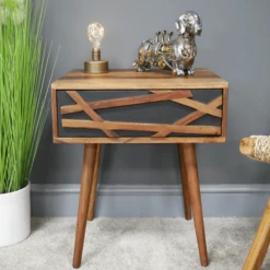 Sheesham Wood Bedside Cabinet