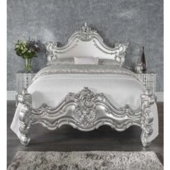 Silver Estelle Antique French Style Bed