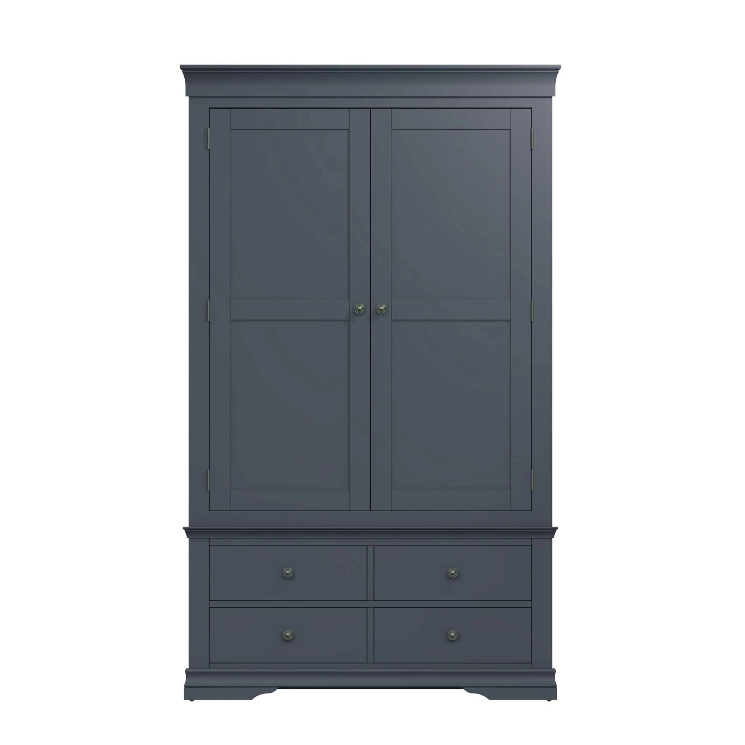 Swindon Midnight Grey 2 Door 4 Drawer Wardrobe 6 Swindon Midnight Grey 2 Door 4 Drawer Wardrobe - Image 4