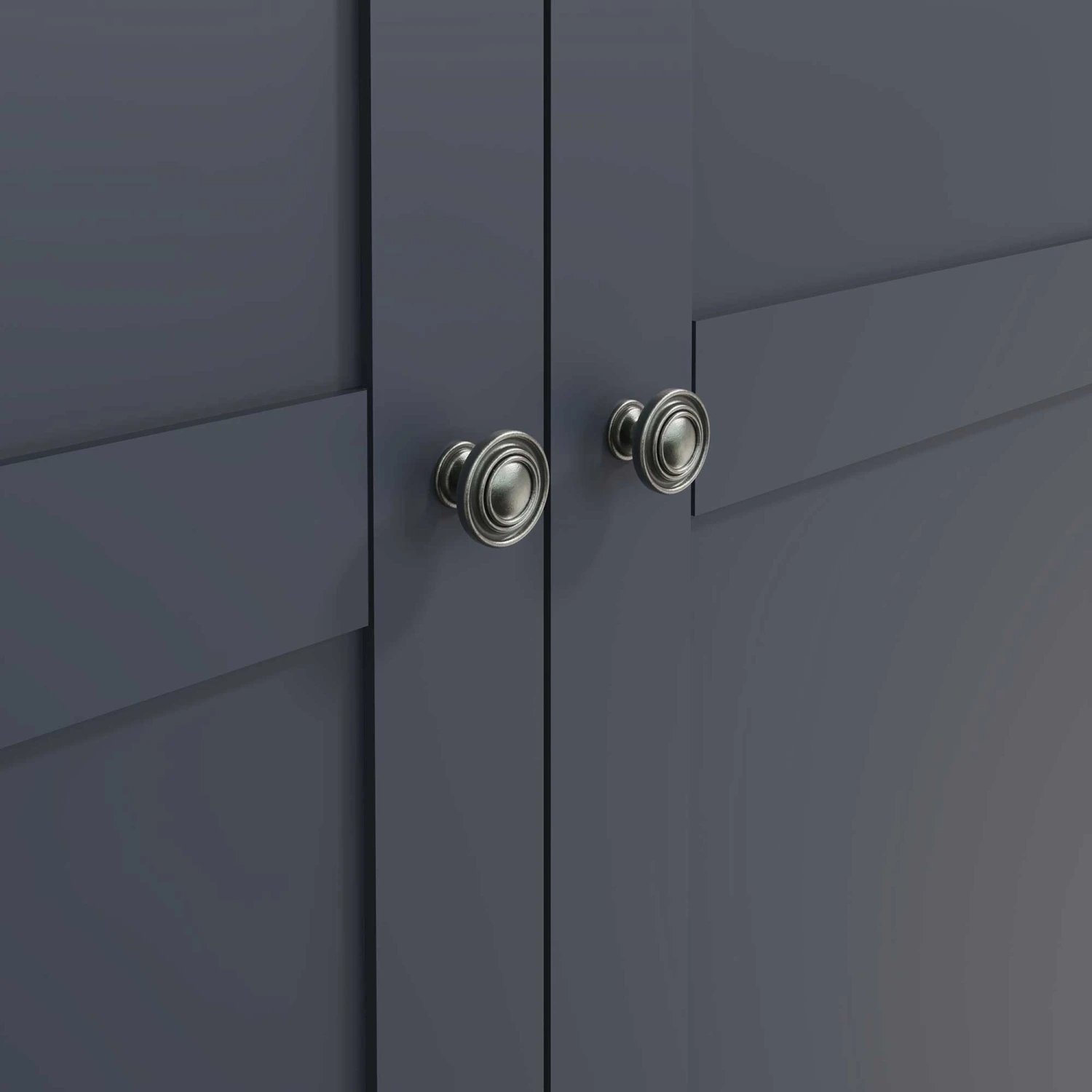 Swindon Midnight Grey 2 Door 4 Drawer Wardrobe 10 Swindon Midnight Grey 2 Door 4 Drawer Wardrobe - Image 8