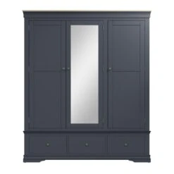 Swindon Oak Midnight Grey 3 Door 3 Drawer Wardrobe -Cheap Bed Store swindon oak midnight grey 3 door 3 drawer wardrobe p81237 162763 zoom