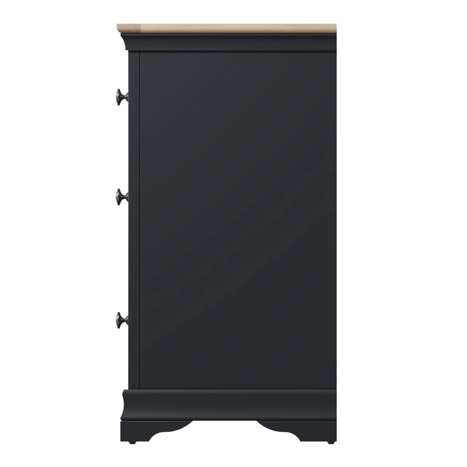 Swindon Oak Midnight Grey 6 Drawer Chest 7 Swindon Oak Midnight Grey 6 Drawer Chest - Image 5