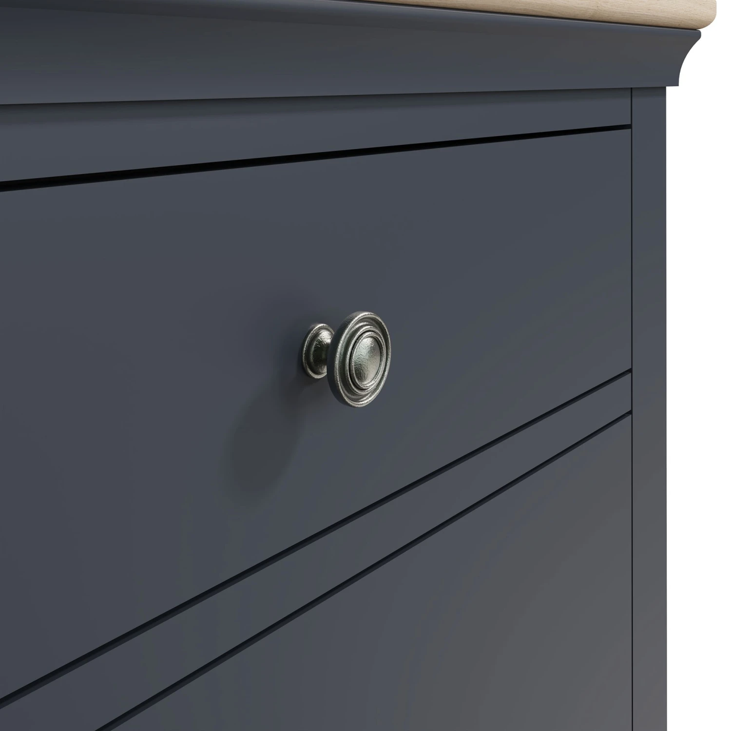 Swindon Oak Midnight Grey 6 Drawer Chest 9 Swindon Oak Midnight Grey 6 Drawer Chest - Image 7