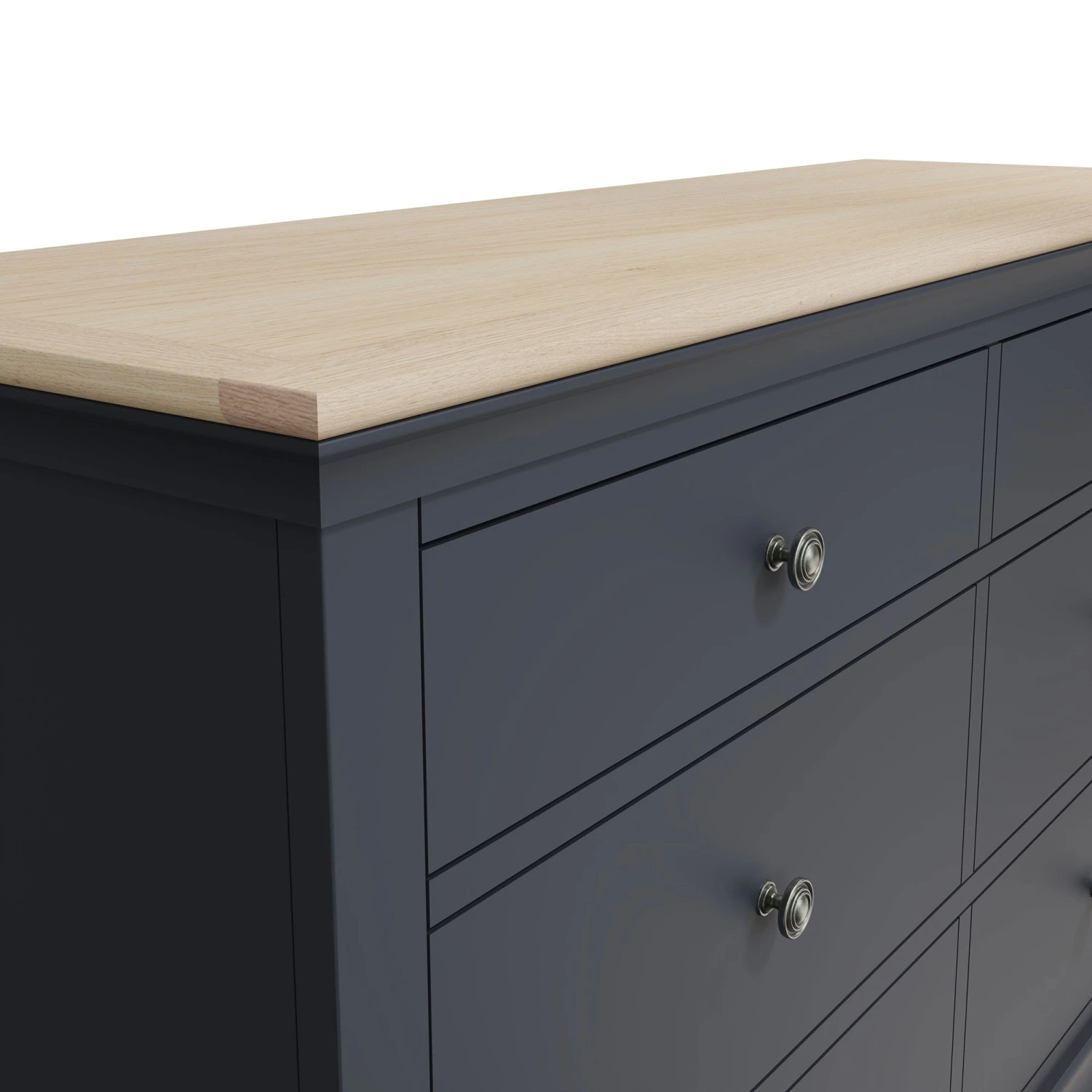 Swindon Oak Midnight Grey 6 Drawer Chest 10 Swindon Oak Midnight Grey 6 Drawer Chest - Image 8