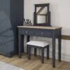 Swindon Oak Midnight Grey Dressing Table -Cheap Bed Store swindon oak midnight grey dressing table p81229 162677 zoom